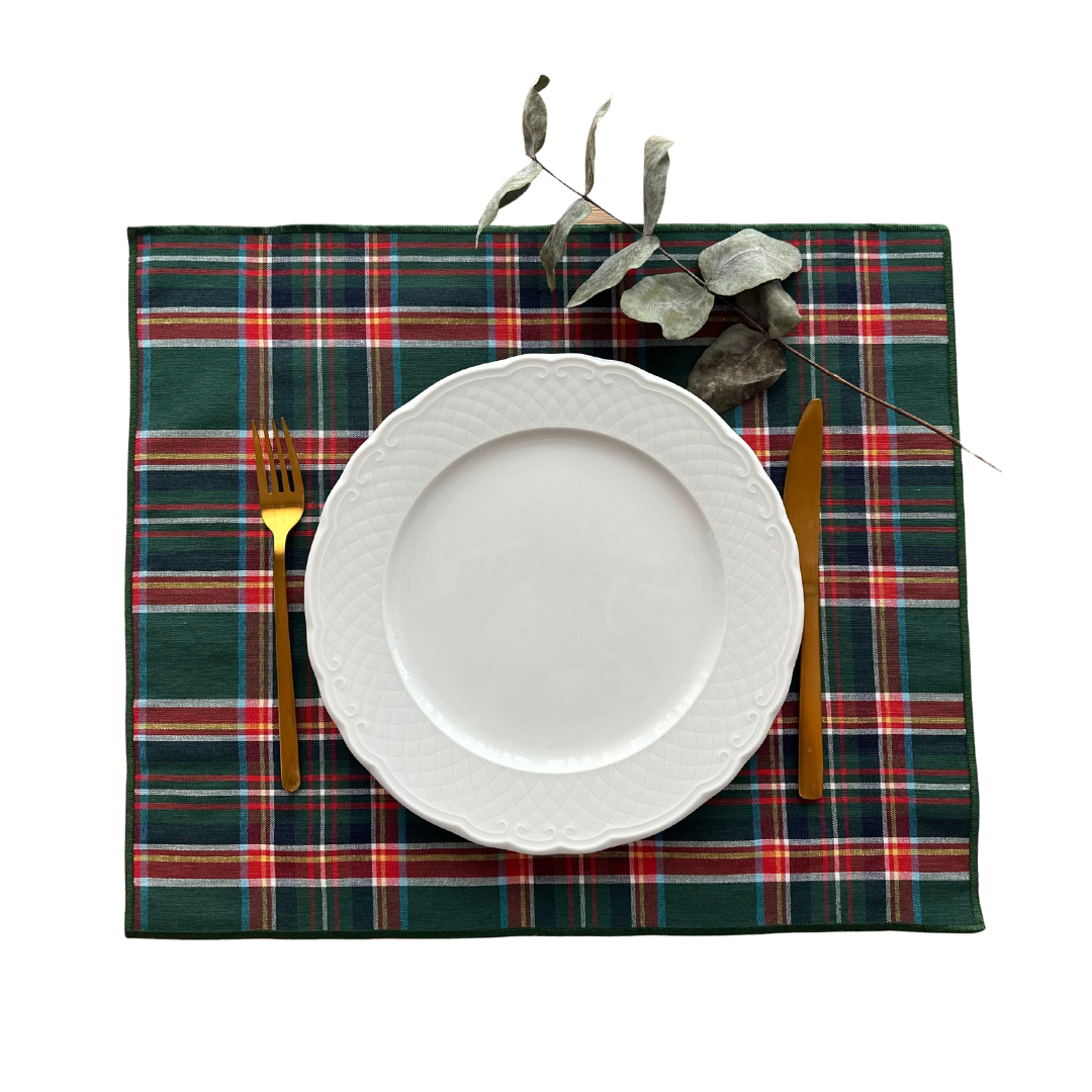 Green and Blue Tartan Placemat