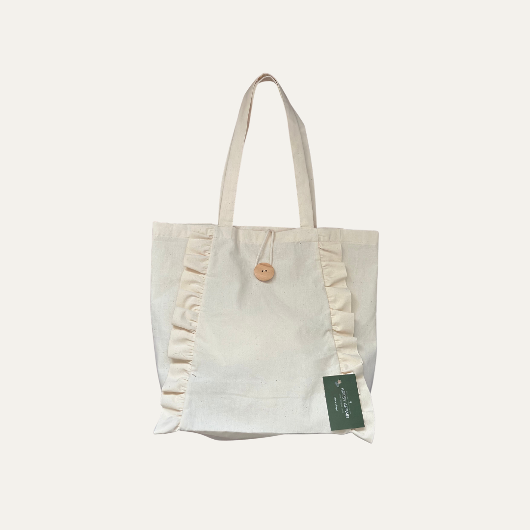 Raw Linen Tote Bag