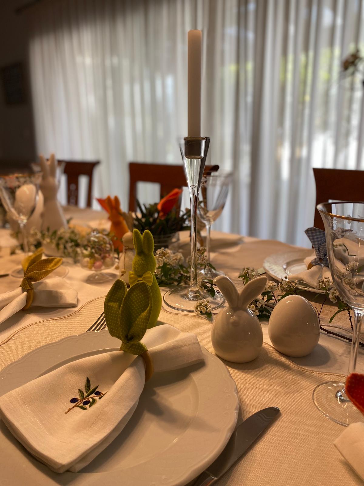 Embroidered Linen Napkin, Carrot