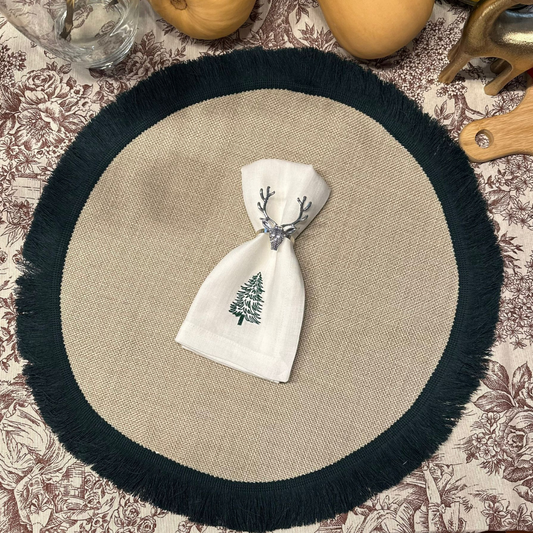 Round Placemat, Green