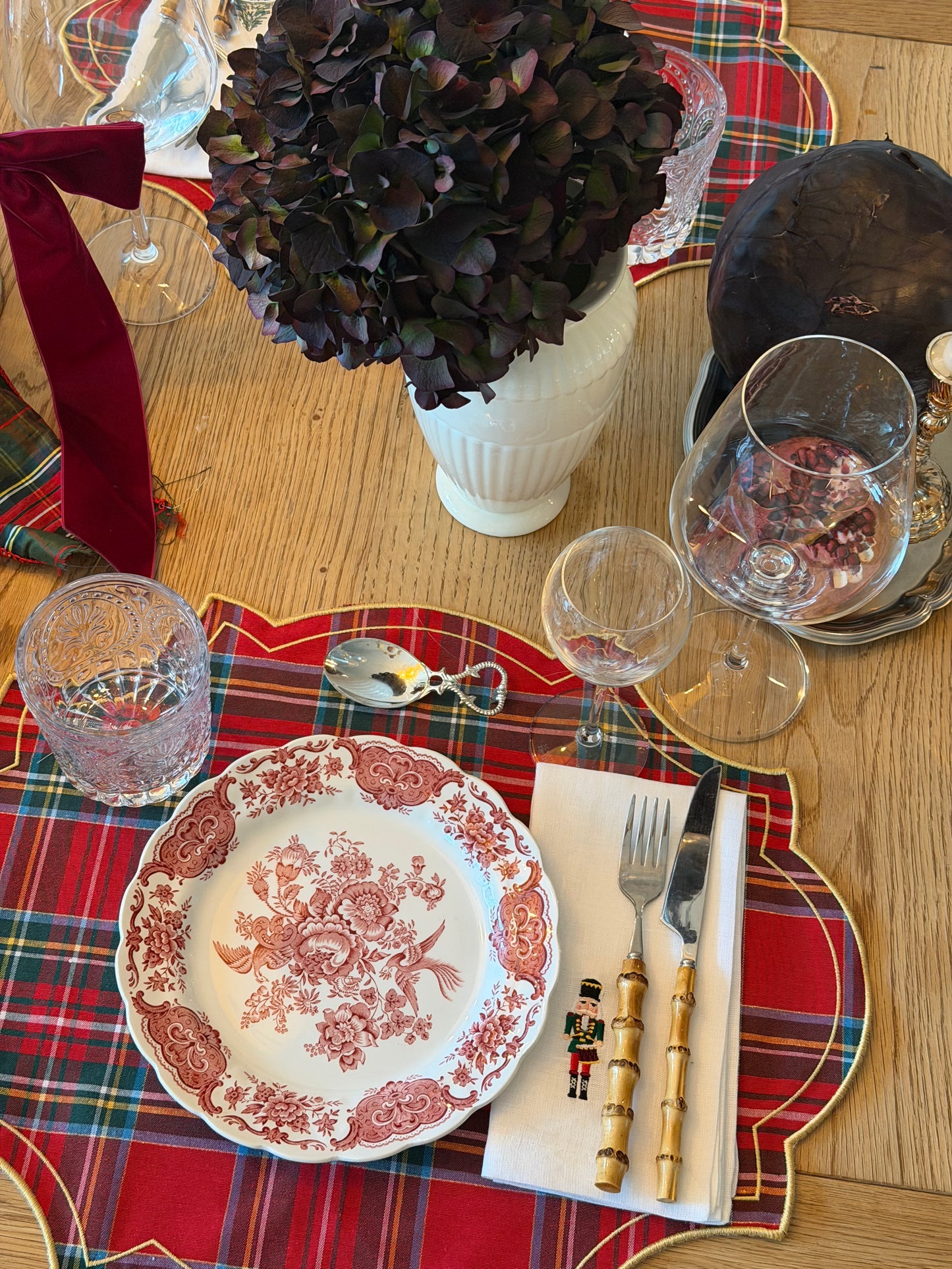 Embroidered Linen Napkin, Toy Soldiers