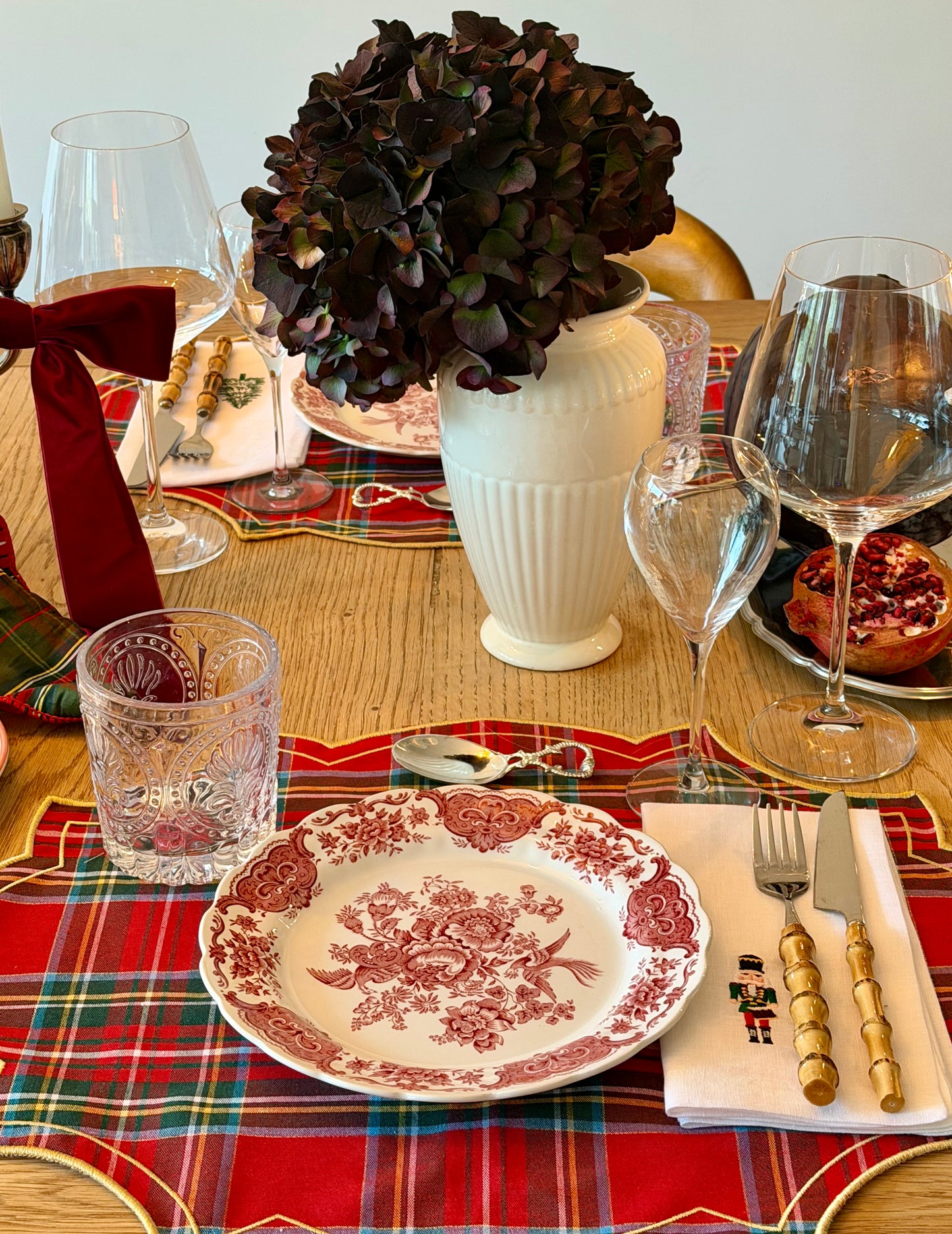 Embroidered Linen Napkin, Toy Soldiers