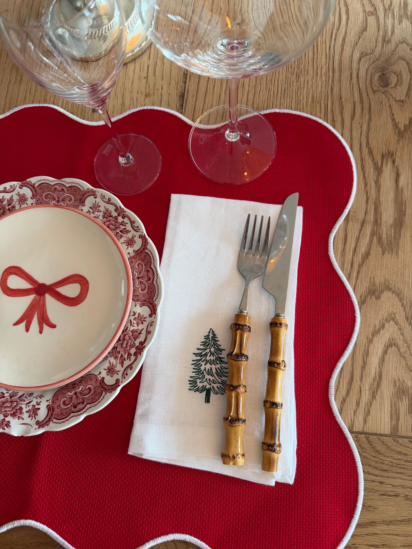 Linen Napkin, Pine Tree