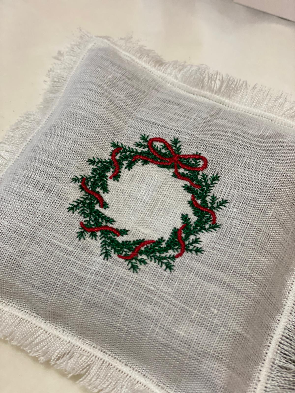 Almofada de Linho com Alfazema e Bordados Artesanais