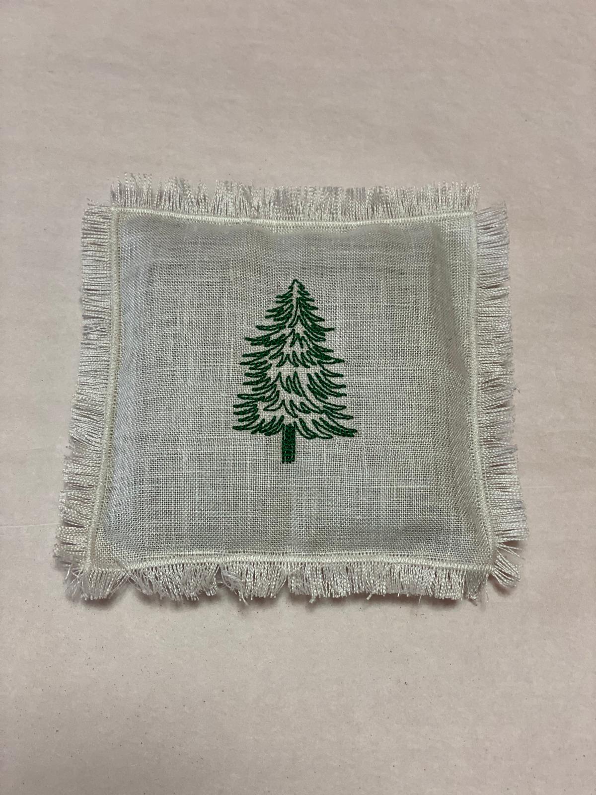 Almofada de Linho com Alfazema e Bordados Artesanais