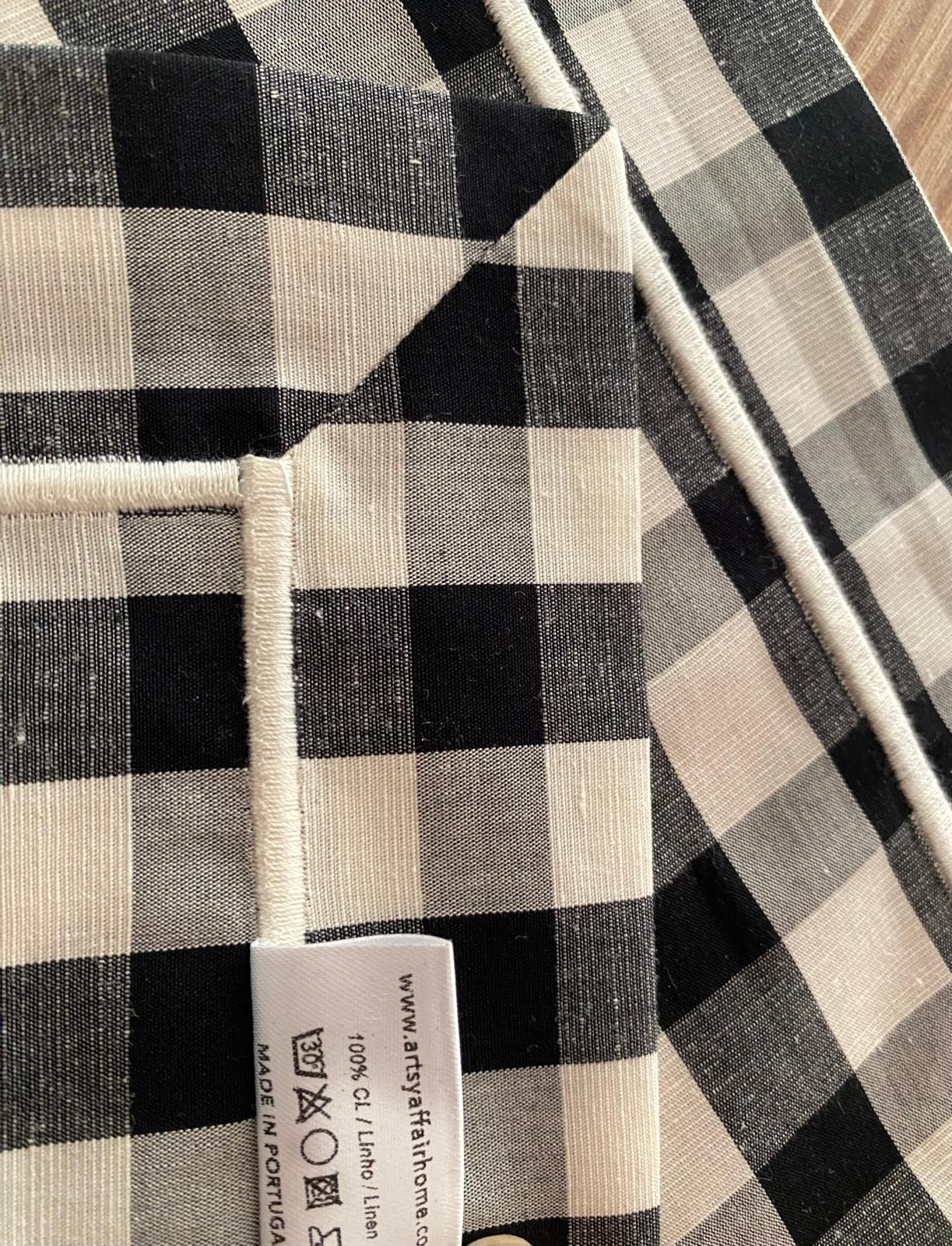 Individuais Vichy, com Rolinho branco